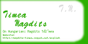 timea magdits business card